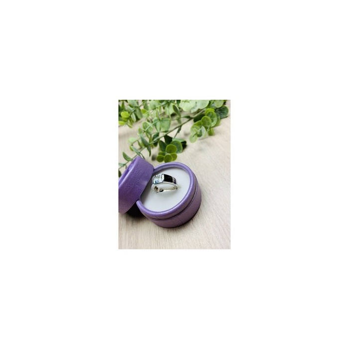 925 Sterling Silver Blue Spinel Ring Size 6.5