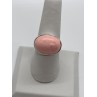 925 Sterling Silver & Pink Agate Ring Size 7.5