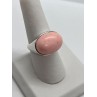 925 Sterling Silver & Pink Agate Ring Size 7.5