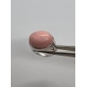 925 Sterling Silver & Pink Agate Ring Size 7.5