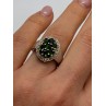 925 Sterling Silver Emerald Ring Size 6