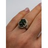 925 Sterling Silver Emerald Ring Size 6