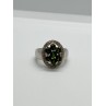 925 Sterling Silver Emerald Ring Size 6
