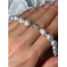 925 STERLING SILVER FRESHWATER PEARLS NECKLACE LENGTH 18 INCH