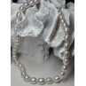 925 STERLING SILVER FRESHWATER PEARLS NECKLACE LENGTH 18 INCH