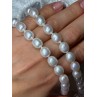 925 STERLING SILVER FRESHWATER PEARLS NECKLACE LENGTH 18 INCH