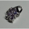 925 Sterling Silver Tanzanite & Diamond Pendant