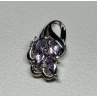 925 Sterling Silver Tanzanite & Diamond Pendant