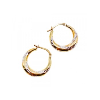 925 STERLING SILVER GOLD PLATED (10K)  EARRINGS