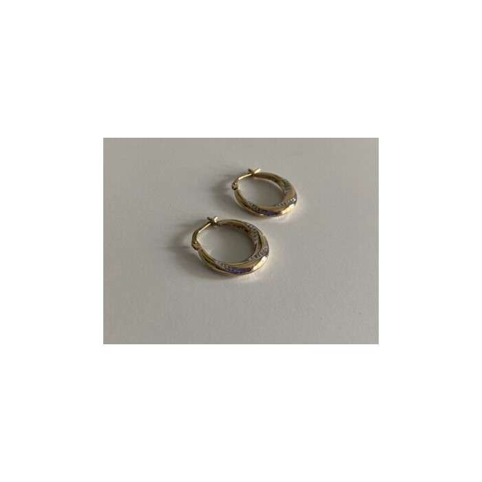 925 STERLING SILVER GOLD PLATED (10K)  EARRINGS