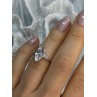 Beautiful 925 Sterling Silver CZ Ring Size 6