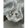 925 STERLING SILVER FRESH WATER PEARL EARRINGS LENGTH 0.35 Inch