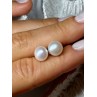 925 STERLING SILVER FRESH WATER PEARL EARRINGS LENGTH 0.35 Inch