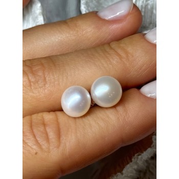 925 STERLING SILVER FRESH WATER PEARL EARRINGS LENGTH 0.35 Inch