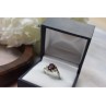 925 Sterling Silver Garnet & CZ Ring Size 6