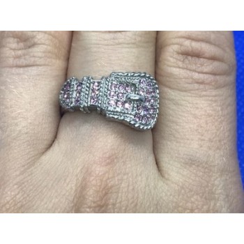 925 Sterling Silver Pink Quartz 