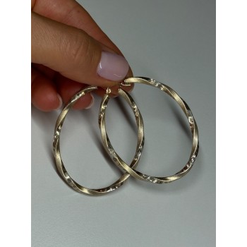 925 Sterling Silver Earrings Length 53.5 Mm