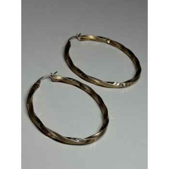 925 Sterling Silver Earrings Length 53.5 Mm