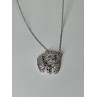 925 Sterling Silver Baby Bear CZ Necklace Length 18 Inch