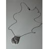 925 Sterling Silver Baby Bear CZ Necklace Length 18 Inch