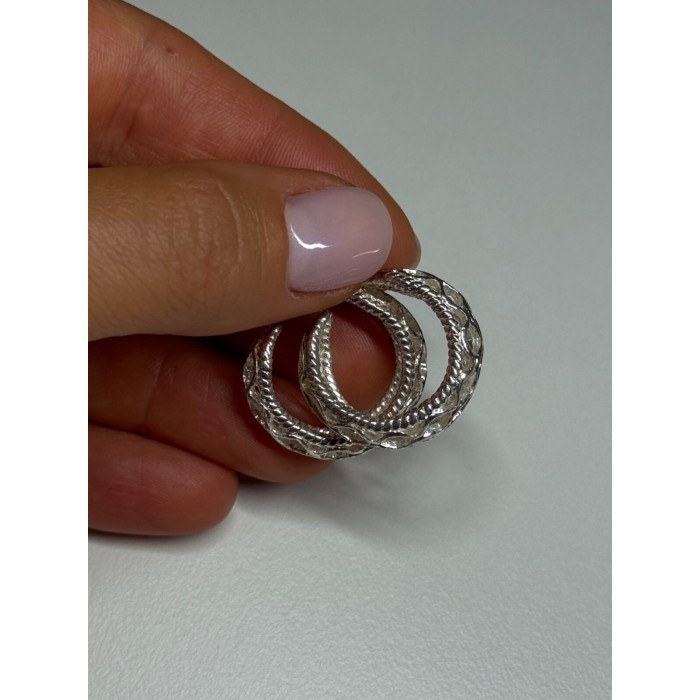 925 Sterling Silver Earrings Length 24 Mm