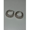 925 Sterling Silver Earrings Length 24 Mm