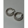 925 Sterling Silver Earrings Length 24 Mm