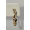 10K YELLOW GOLD  DIAMONDS 0.3 CARAT EARRINGS LENGTH 18 mm