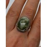 925 Sterling Silver Agate Ring Size 7