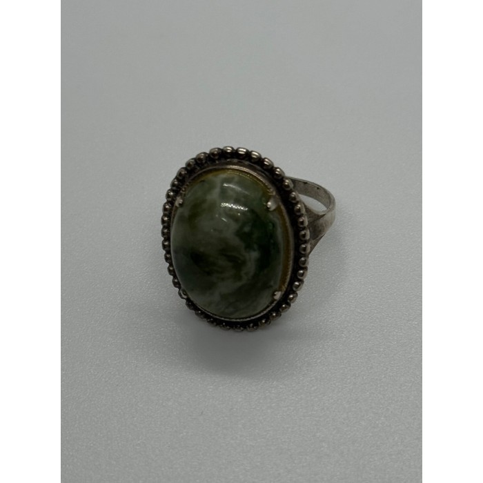 925 Sterling Silver Agate Ring Size 7