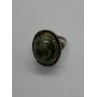 925 Sterling Silver Agate Ring Size 7