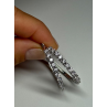10K WHITE GOLD  DIAMONDS 0.9 CARAT EARRINGS LENGTH 34 mm