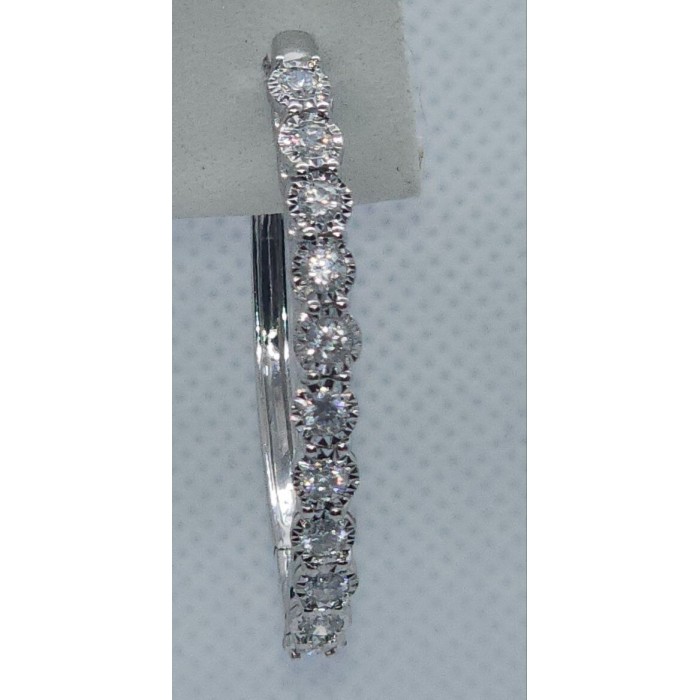 10K WHITE GOLD  DIAMONDS 0.9 CARAT EARRINGS LENGTH 34 mm