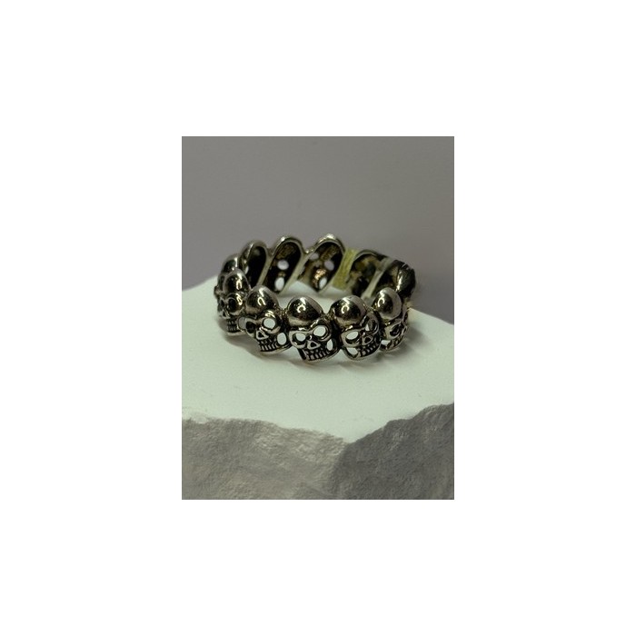 925 STERLING SILVER SKULL CUSTOM RING SIZE 14