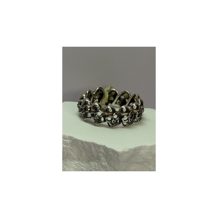 925 STERLING SILVER SKULL CUSTOM RING SIZE 14