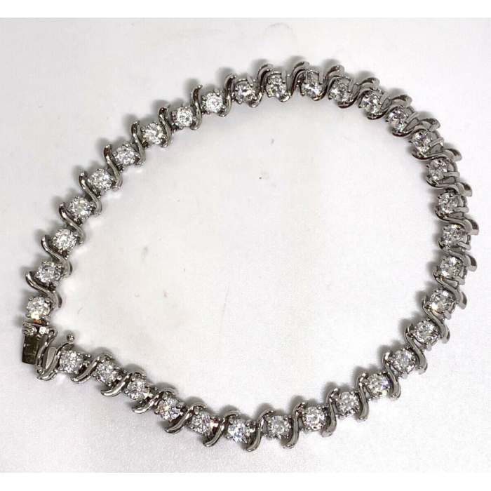 925 Sterling Silver CZ Bracelet