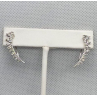 10K WHITE GOLD  DIAMONDS 0.9 CARAT EARRINGS LENGTH 26 mm