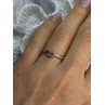 925 Sterling Silver CZ Heart Ring Size 8
