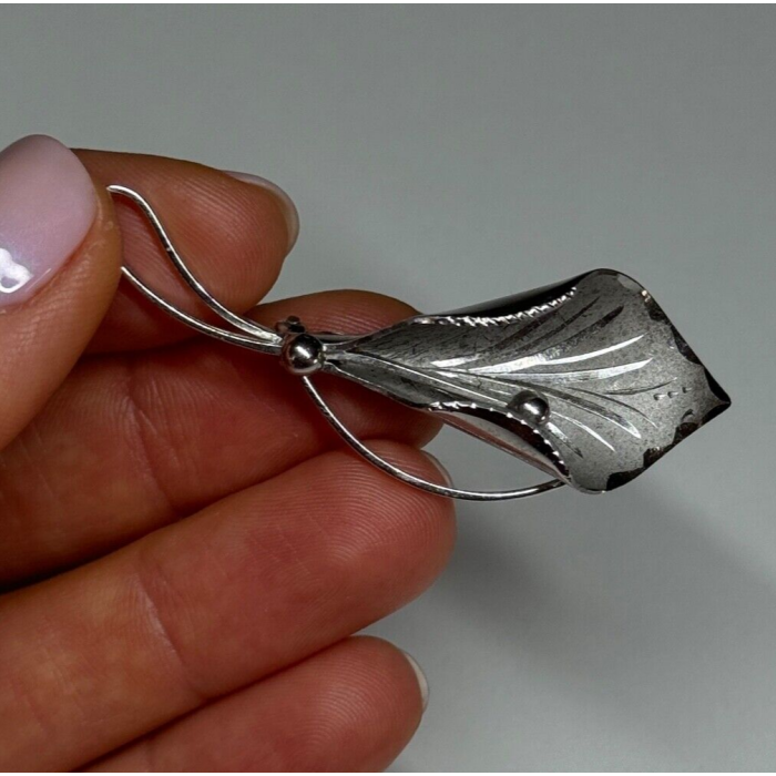 925 Sterling Silver Flower Brooch