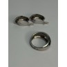 925 Sterling Silver Enamel Ring & Earrings Set Size 9