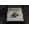 925 Sterling Silver Multicolor CZ Ring Size 9