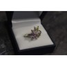 925 Sterling Silver Multicolor CZ Ring Size 9