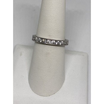 925 Sterling Silver CZ Ring Size 8