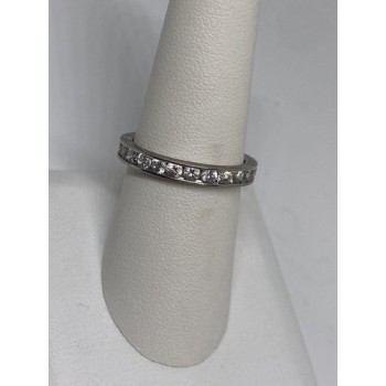 925 Sterling Silver CZ Ring Size 8