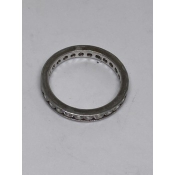 925 Sterling Silver CZ Ring Size 8