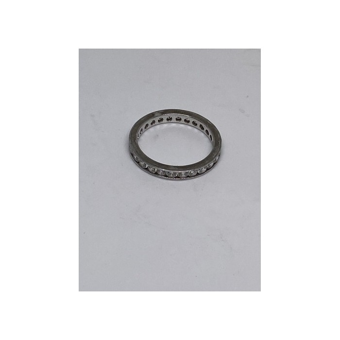 925 Sterling Silver CZ Ring Size 8