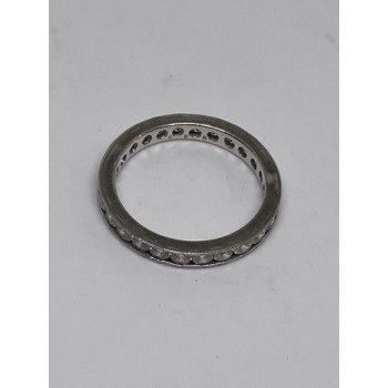 925 Sterling Silver CZ Ring Size 8