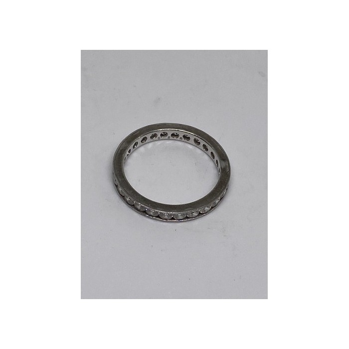 925 Sterling Silver CZ Ring Size 8