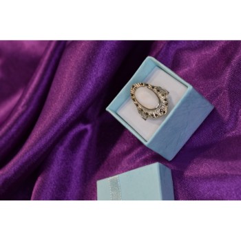 925 STERLING SILVER MOTHER OF PEARL & MARCASITES RING SIZE 6.5