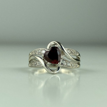 925 Sterling Silver Spinel & CZ 